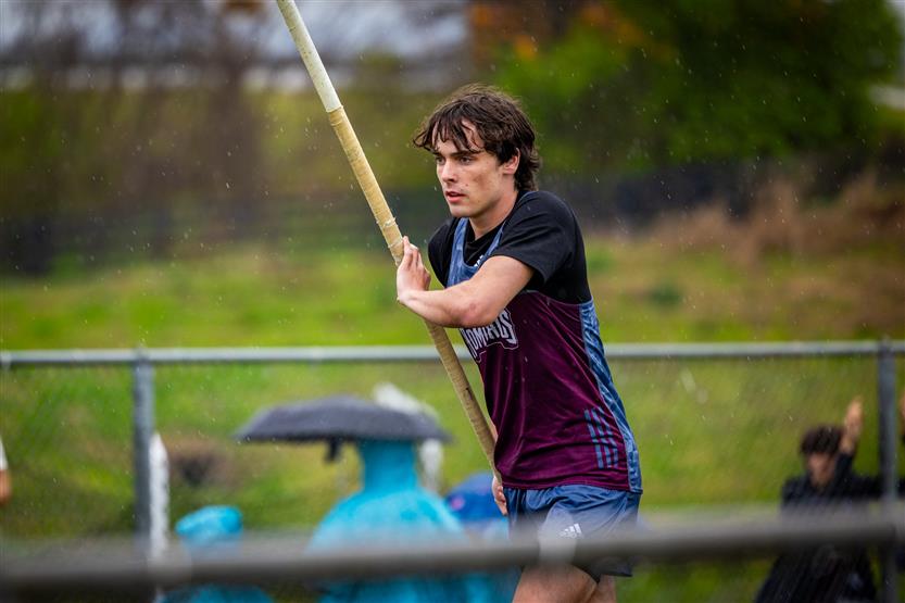 Students compete in track and field